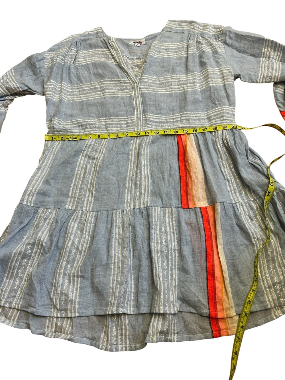 Lem Lem by Liya Kebede Cotton Blur Multicolor Dress size Large - Picture 9 of 10